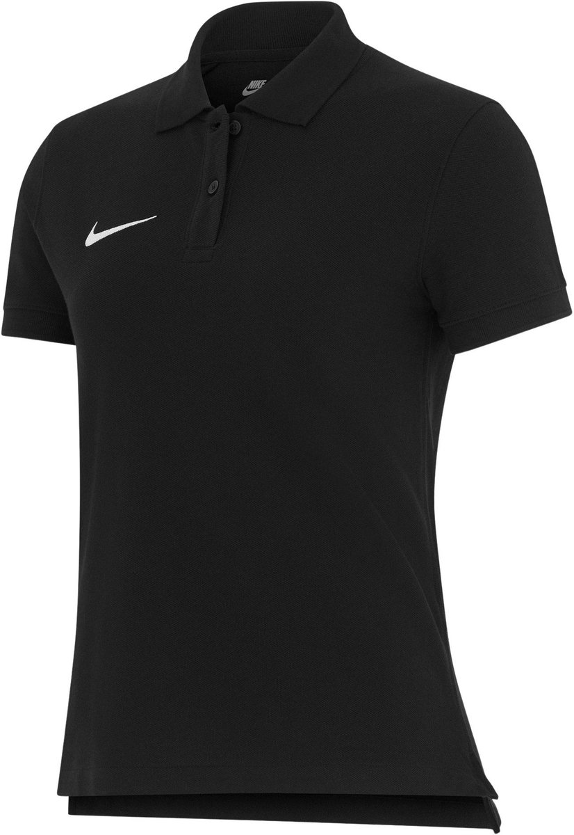 Nike Team Cotton Polo Dames Zwart