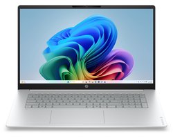 HP OmniBook 3 AI PC 17-dg0005ndx Intel Core 3 Laptop 43,9 cm (17.3") Full HD 12 GB DDR5-SDRAM 512 GB SSD Wi-Fi 6 (802.11ax) Windows 11 Home Grijs, Zilver QWERTY