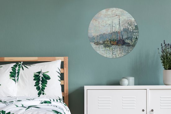 WallCircle - Peinture - Zaandam De Dijk Claude Monet - Multicolore - 60 X 60 Cm