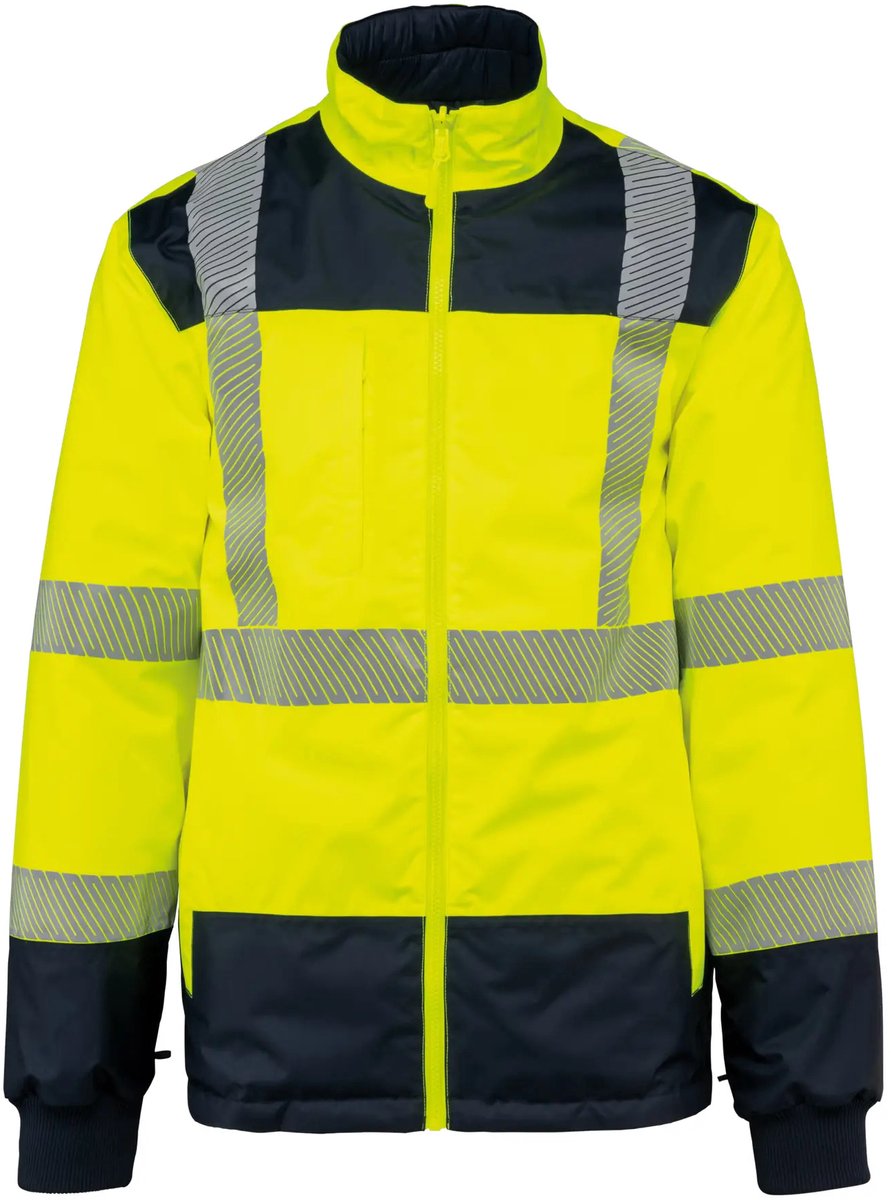 Recycled parka 4 in 1 WK. Designed To Work Marineblauw