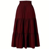 Currero Broekrok Dames - Skort - Skirts - Skirt - Rok - Midi - Korte Broek - Culotte - Wandelrok - Rokje - Legging - Geel L