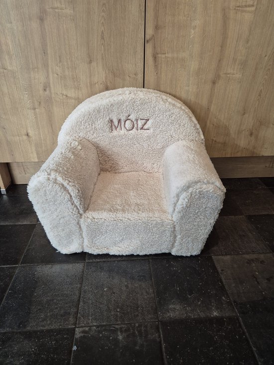 ecru teddy kinderstoel met geborduurde naam/kinderfauteuil met naam — afbeelding 4