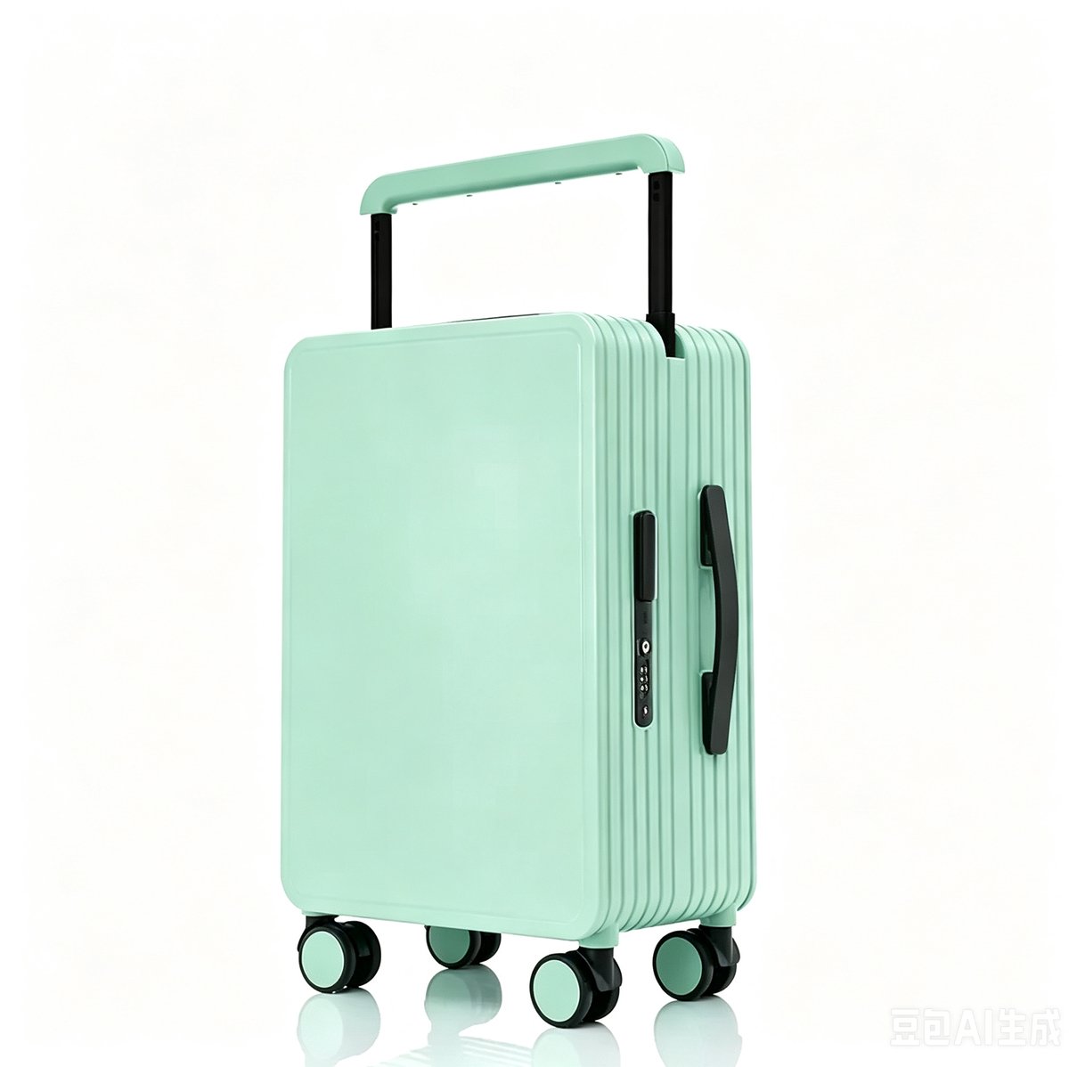 Handbagage Koffer - Reiskoffer - 20 inch - 35x55x23 cm – Lichtgewicht - TSA-slot - 360° Wielen - Inclusief Beschermhoes - Groen