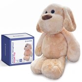 Rosfelde Verzwaringsknuffel Hond 2 kg - Billie - Verzwaarde Knuffel voor Kinderen & Volwassenen - Weighted Stuffed Animal - Sensorisch Speelgoed tegen Stress & Angst - Slaapknuffel - Machinewasbaar