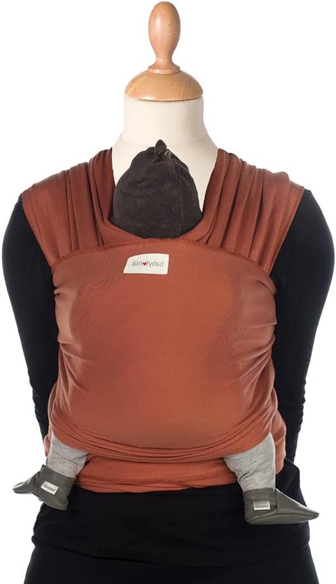 Draagdoek - Babydrager Draagband - Baby Dichtbij Houden - Ergonomische M-houding - 500 x 60 cm - Lichtgrijs
