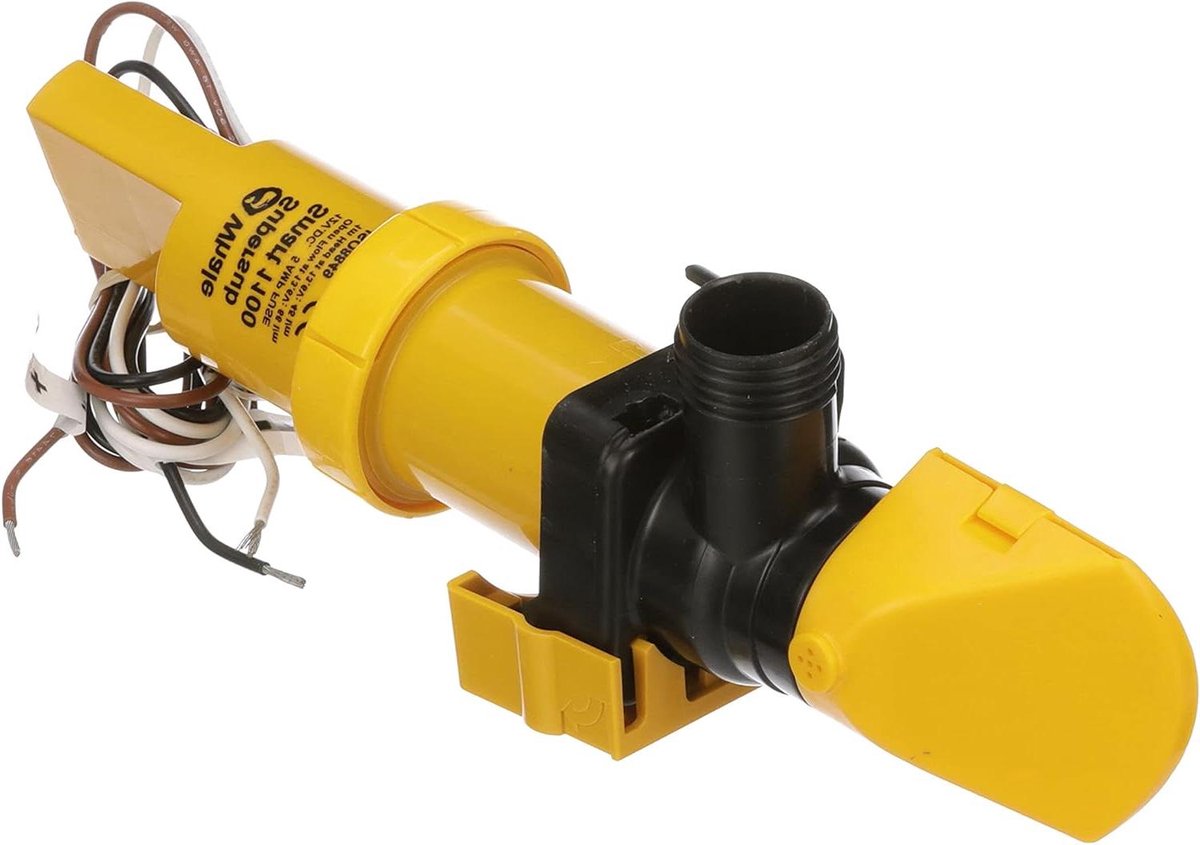 Automatische Bilgepomp - Waterpomp Boot - Water Afvoeren - Zelfdenkend Sensor - 12 Volt - Geel