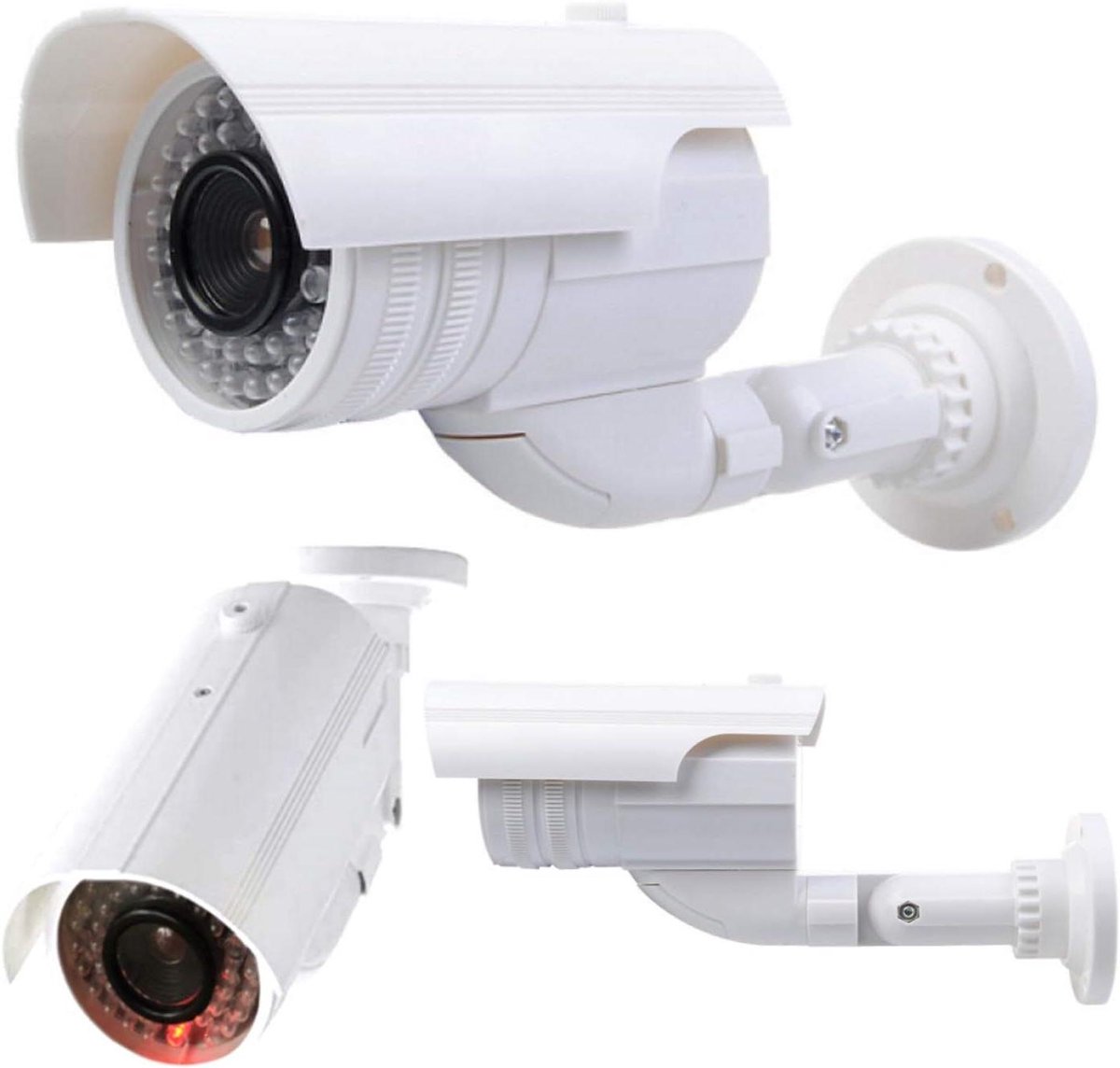 Dummy Camera - Nep Camera - Beveiliging Huis - Knipperende LED - 1 stuk - Wit