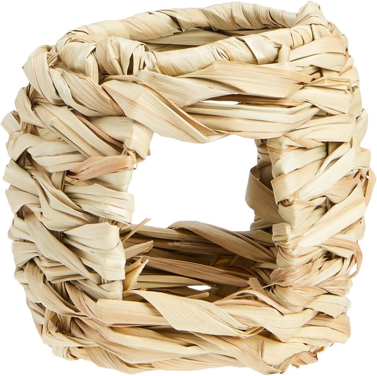 Grasnest Hamster - Nestje Kleine Dieren - Knaagdier Terrarium - 100% Natuurlijk Materiaal - Diameter 10 cm - Natuurlijk