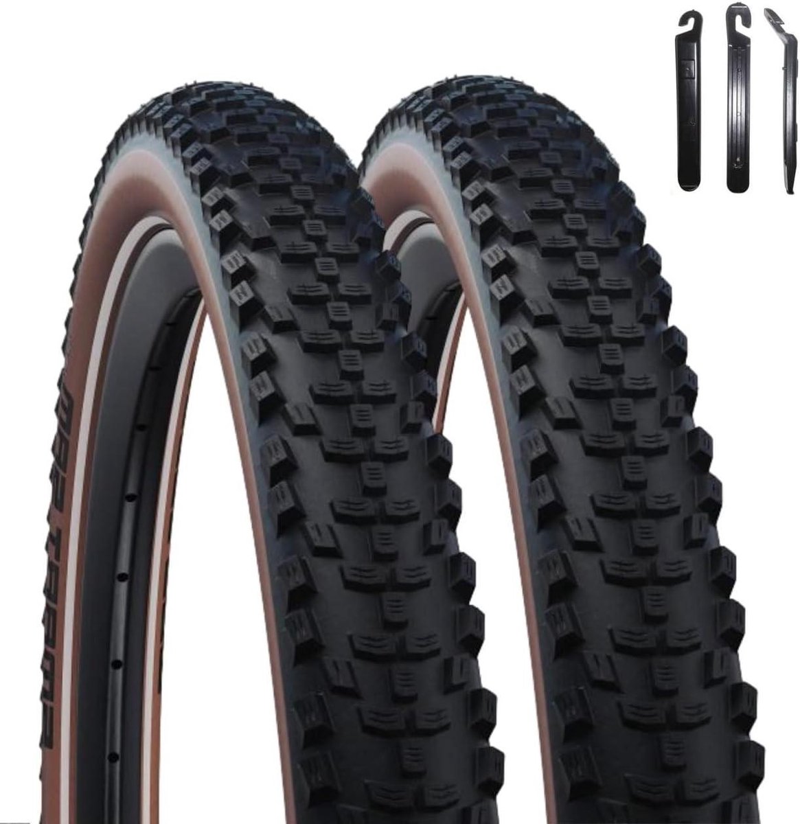 Fietsbanden Set - Banden MTB - Allround Gebruik - Duurzaam Off-road Profiel - 29 x 2.25 Inch - Brons