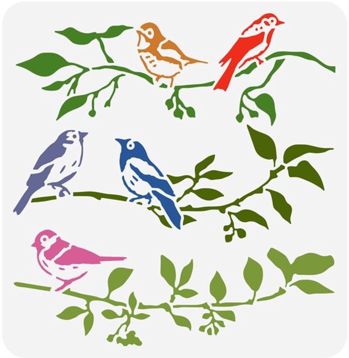 Store_8 - Vogel Stencils - Schilderen - Herbruikbaar - 30 x 30 cm