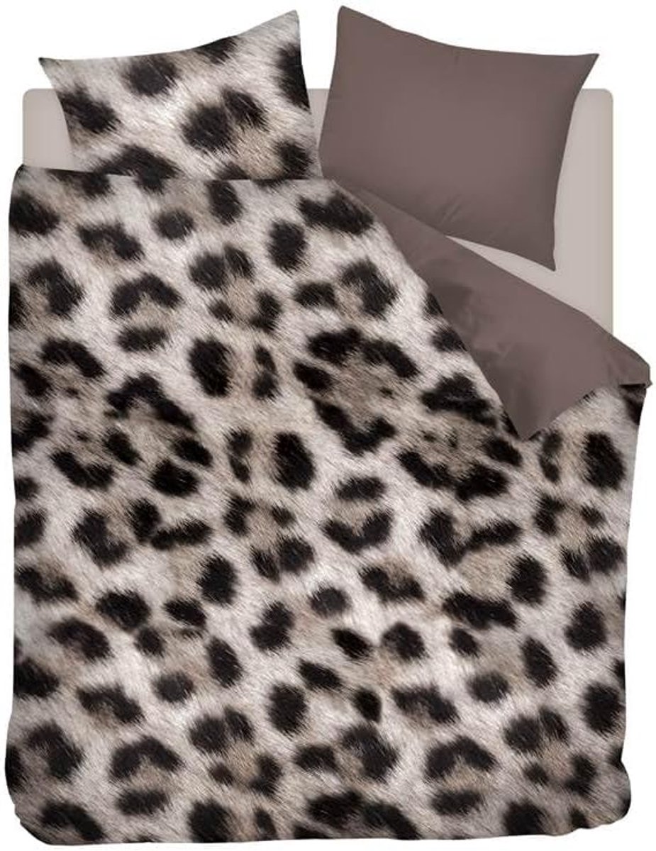 Dekbedovertrek - Lits-jumeaux -240x200/220 cm + 2 kussenslopen 60x70 cm - Taupe