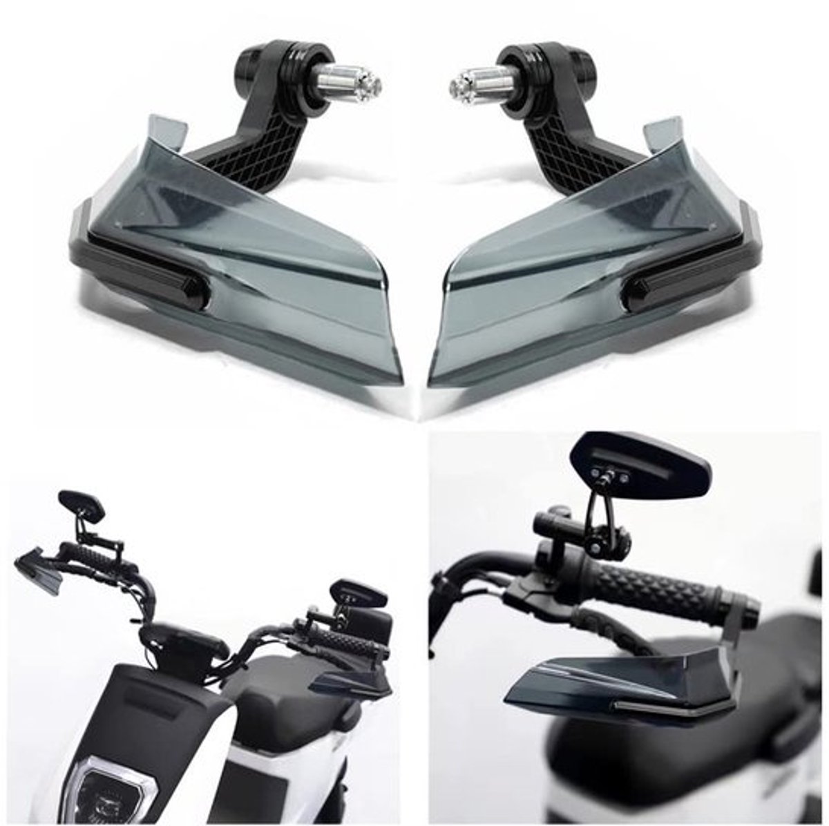 VT Goods - Handbescherming Motorfietsen - Slagvast Stuur - Zwart