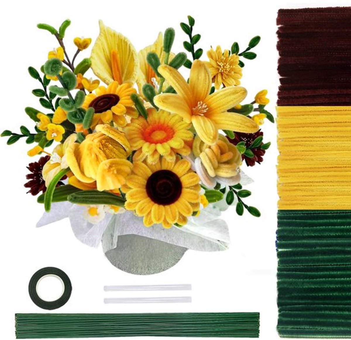 By shayne - Bloemenboeket Pijpenrassers - 200 Stuks - Creatief