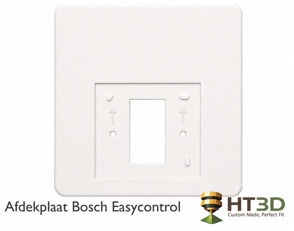 Afdekplaat Bosch EasyControl - XL - Wit - Bosch EasyControl Thermostaat - Kamerthermostaat - Thermostaat - Muurplaat - Afdekraam - Grondplaat - Houder - HT3D