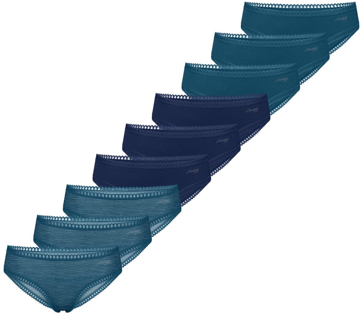 sloggi Dames hipster slip 9 pack GO Crush