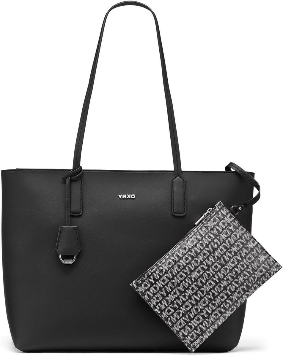 Dames Tote Tas - Schoudertas Handtas - Dagelijks Gebruik - Ruim Interieur - 20 x 10 x 5 cm - Zwart