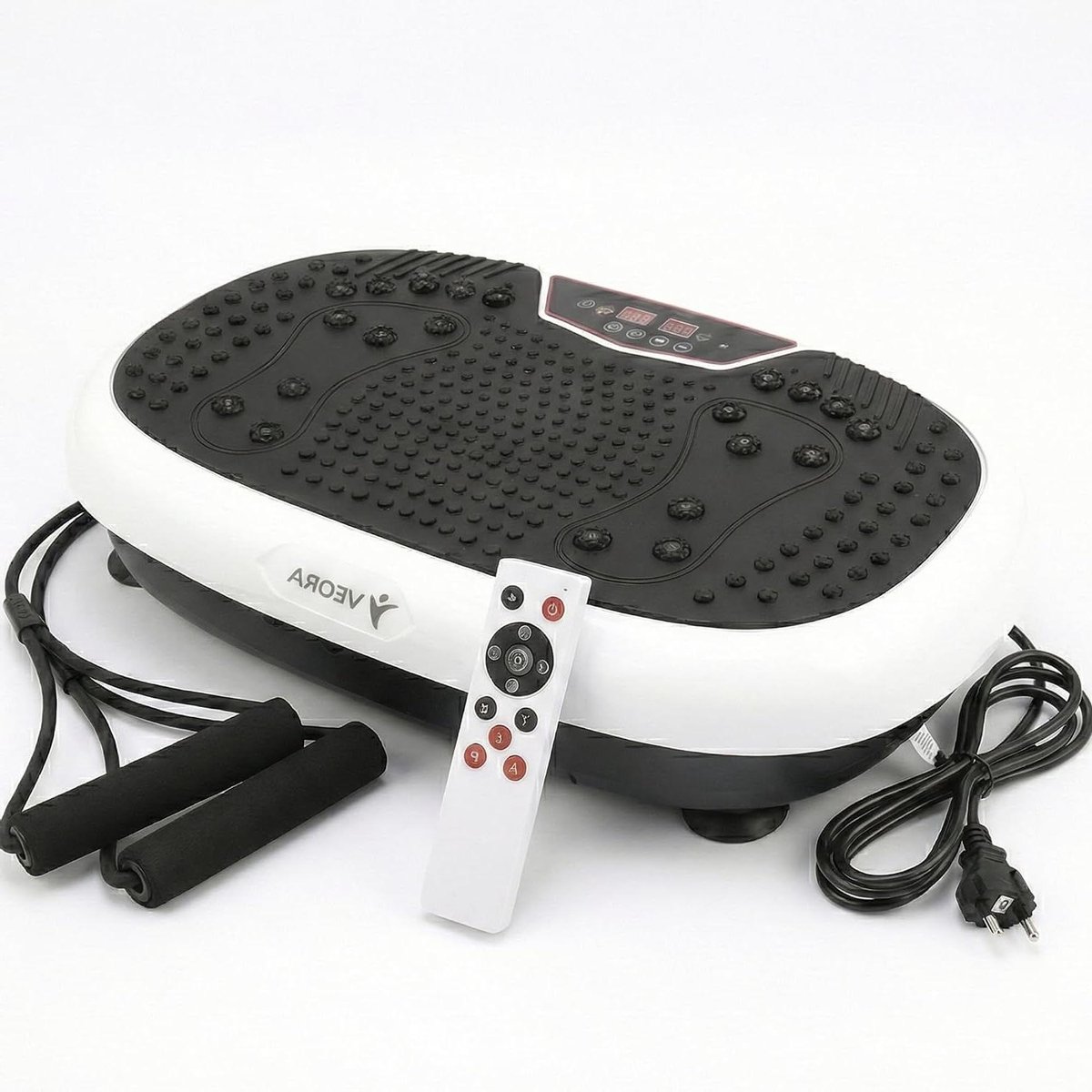 Trilplaat Pro - Powerplate Fitnessapparaat - Thuis Trainen - Stil Ontwerp - Tot Schoenmaat 46 - Zwart
