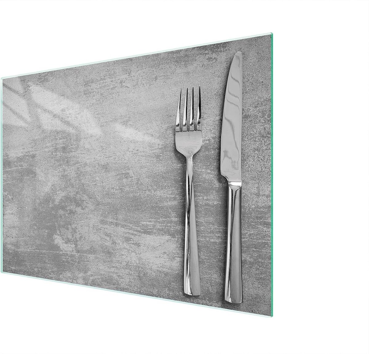 Snijplank Glas - Kookplaat Afdekplaat - Keuken Beschermen - Gehard Glas - 40 x 30 cm - Decoratief