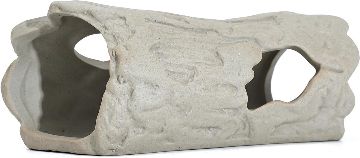 Aquarium Grot Decor - Keramische Schuilplaats - Aquarium Inrichten - Stapelbare Structuur - 7.62 x 10.16 x 15.24 cm - Glanzend