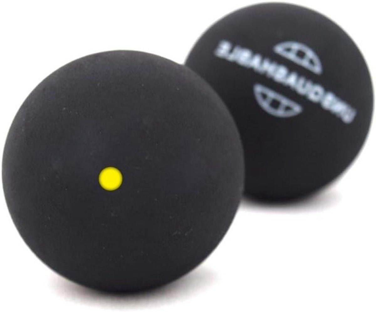 Squash Ballen - Trainingsballen Competitieballen - Sporten en Spelen - Natuurlijk Rubber - 2 stuks - Geel