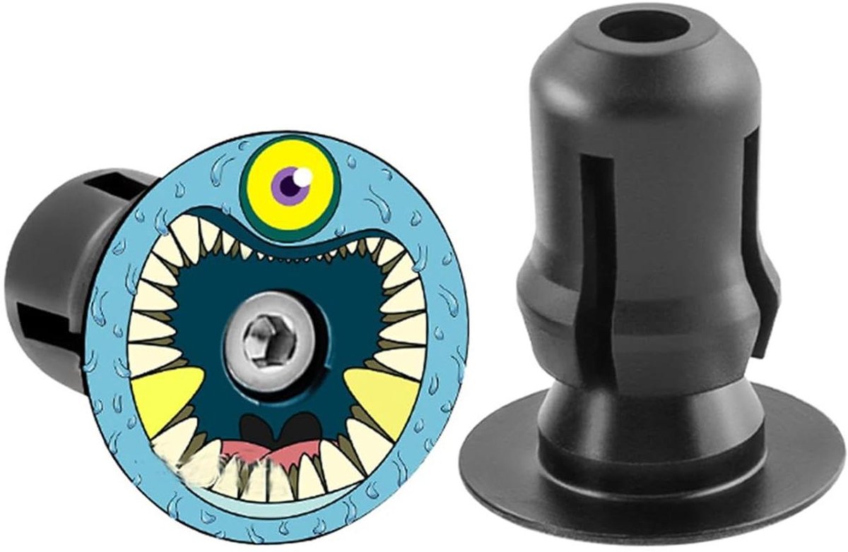 Fietsstuur Eindstekkers - Handvat Pluggen - Fiets Beschermen - Aluminiumlegering - 16-22.7mm - Zwart