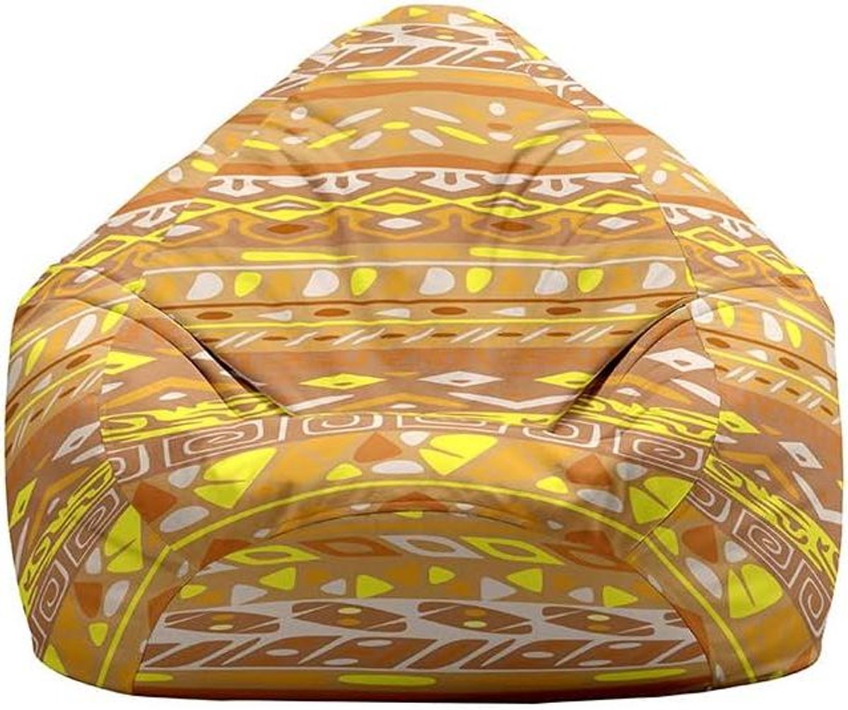Zitzak Stoelhoes - Zitzakhoes Beanbag Cover - Ontspannen Zitten - Opbergtas voor Speelgoed - 90 x 110 cm - Etnische Patronen