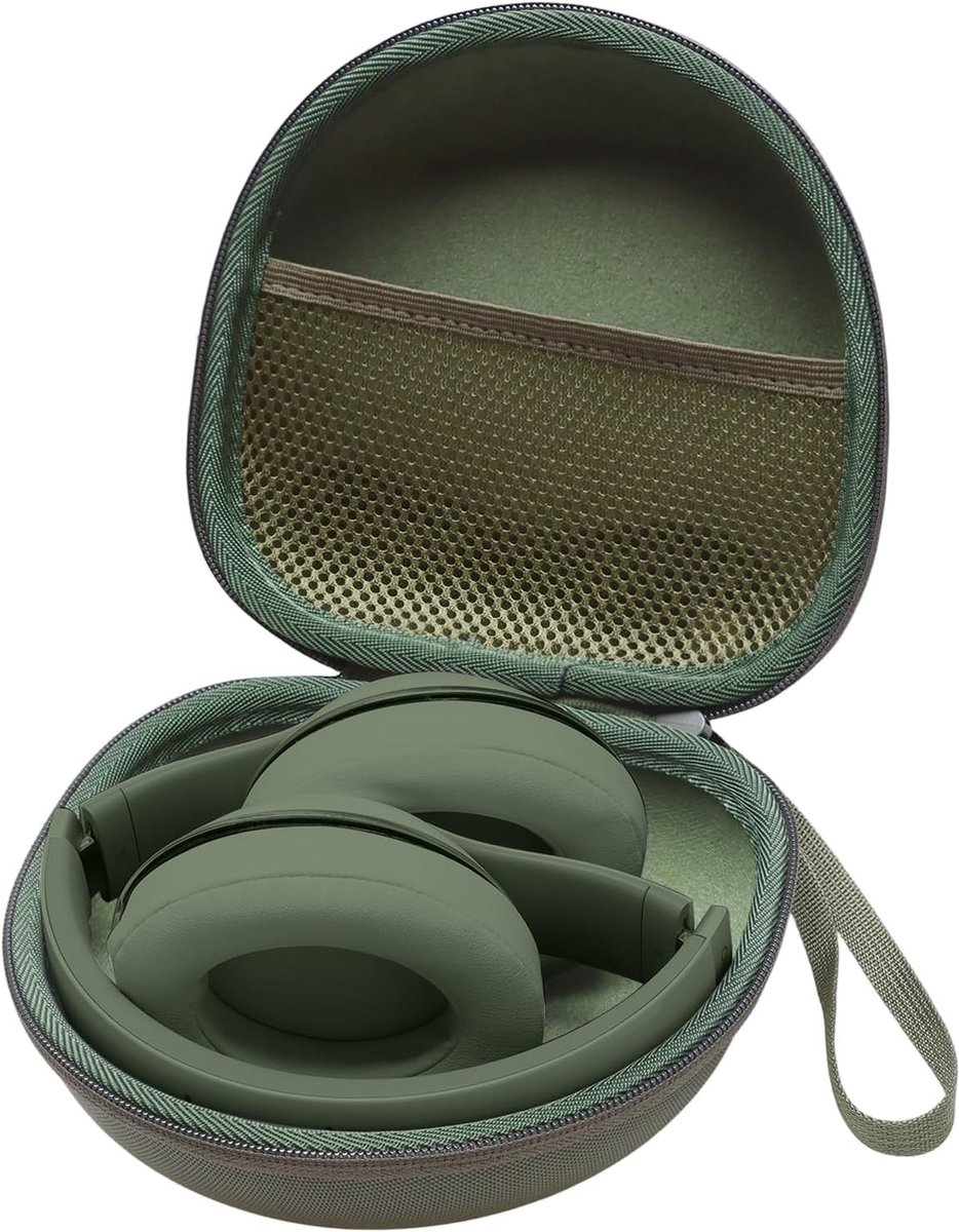 Kinderen Hoofdtelefoon Tas Geschikt voor Bluetooth Hoofdtelefoons - Donkergroen, Bescherming, Draagbaar, Accessoire