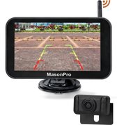 MasonPro achteruitrijcamera met 7 inch scherm en richtingslijnen, inclusief losse camera.