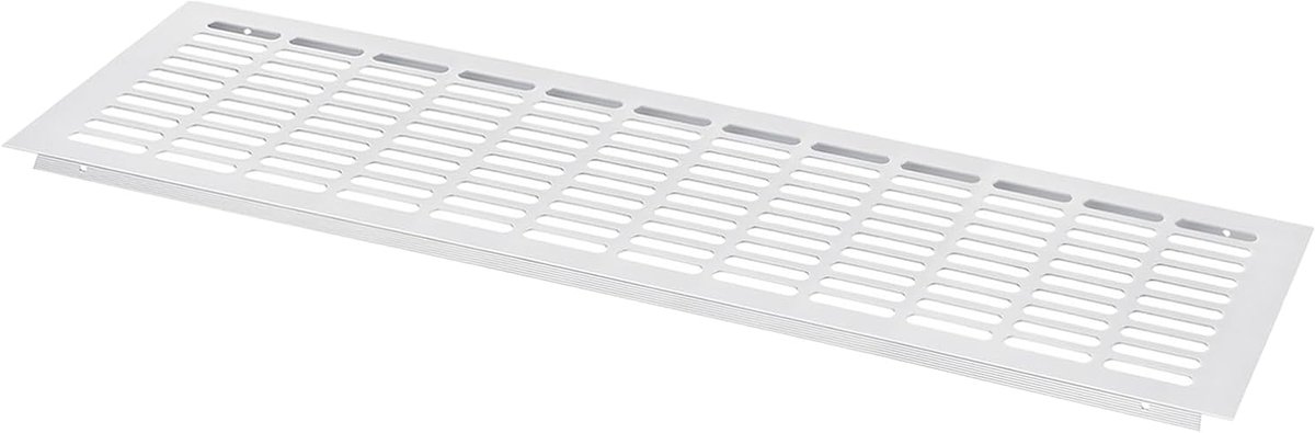 Luchtrooster Afdekking - Ventilatie Rooster - Luchtcirculatie Verbeteren - Antislip Groefontwerp - 600 x 150 mm - Zilver