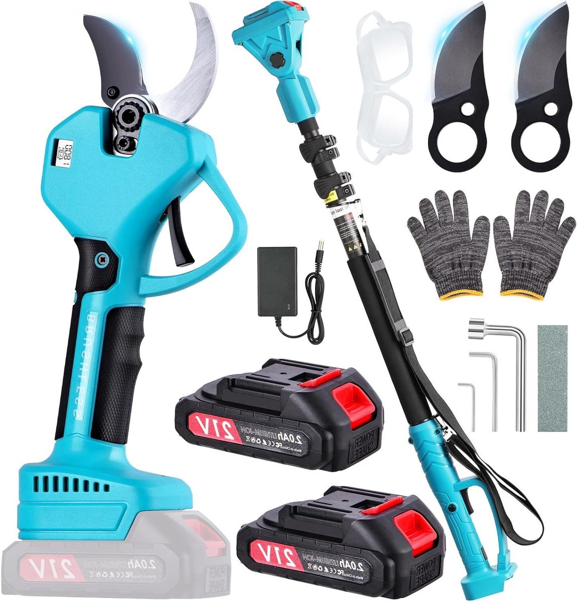 Elektrische Snoeischaar - Snoeiwerktuig Accu - Takken Snoeien - Krachtige Accu - 50/30 mm - Zwart