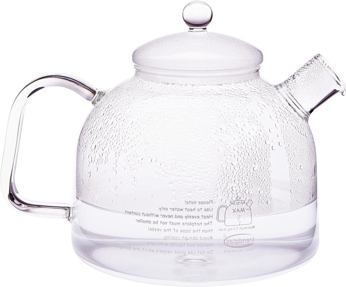 Glazen Waterkoker - Waterbereider - Koffie en Thee - Hittebestendig Glas - 175 Liter - Transparant