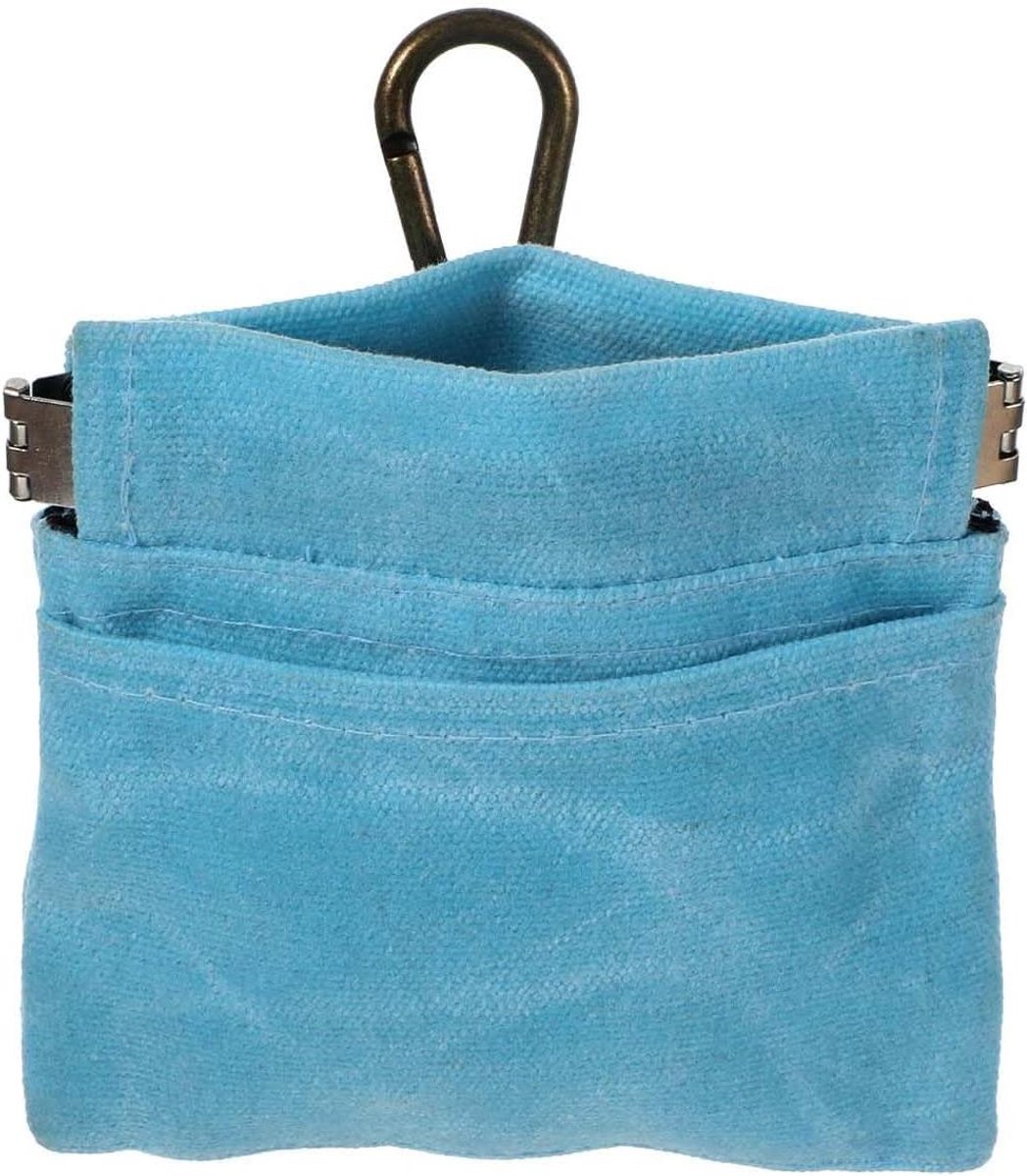 Honden Snack Tas - Trainings Pouch - Hondentraining Buiten - Magnetische Sluiting - 11.7 x 11.8 cm - Blauw