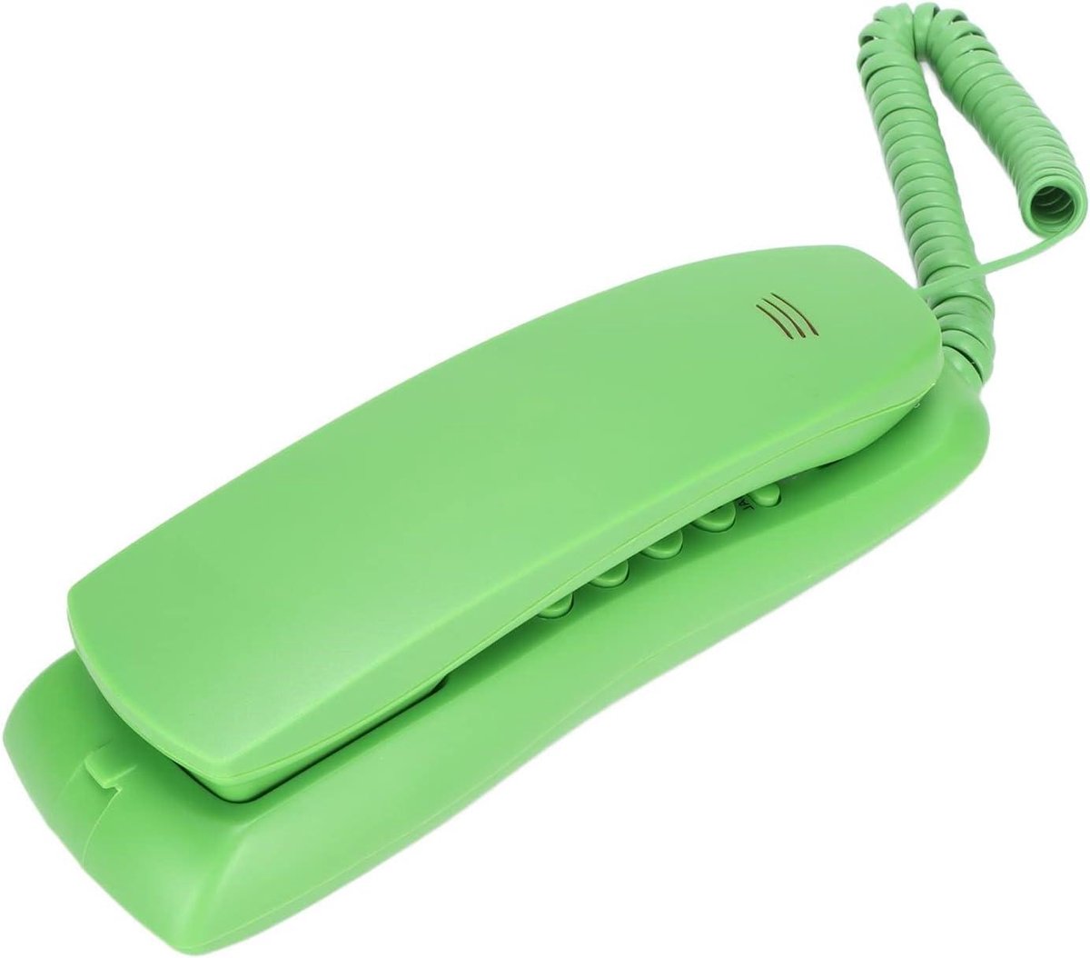 Bureautelefoon Vaste Telefoon - Hoteltelefoon Kantoor Telefoon - Thuiswerken Bellen - Mini Formaat Muurmontage - 20cm Lengte - Groen