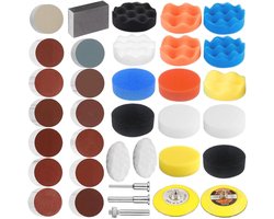 Polijstopzetstuk Set - Schuurpapier Polijst - Auto Onderhoud - 152 Delige Kit - Verschillende Korrels - Multicolor