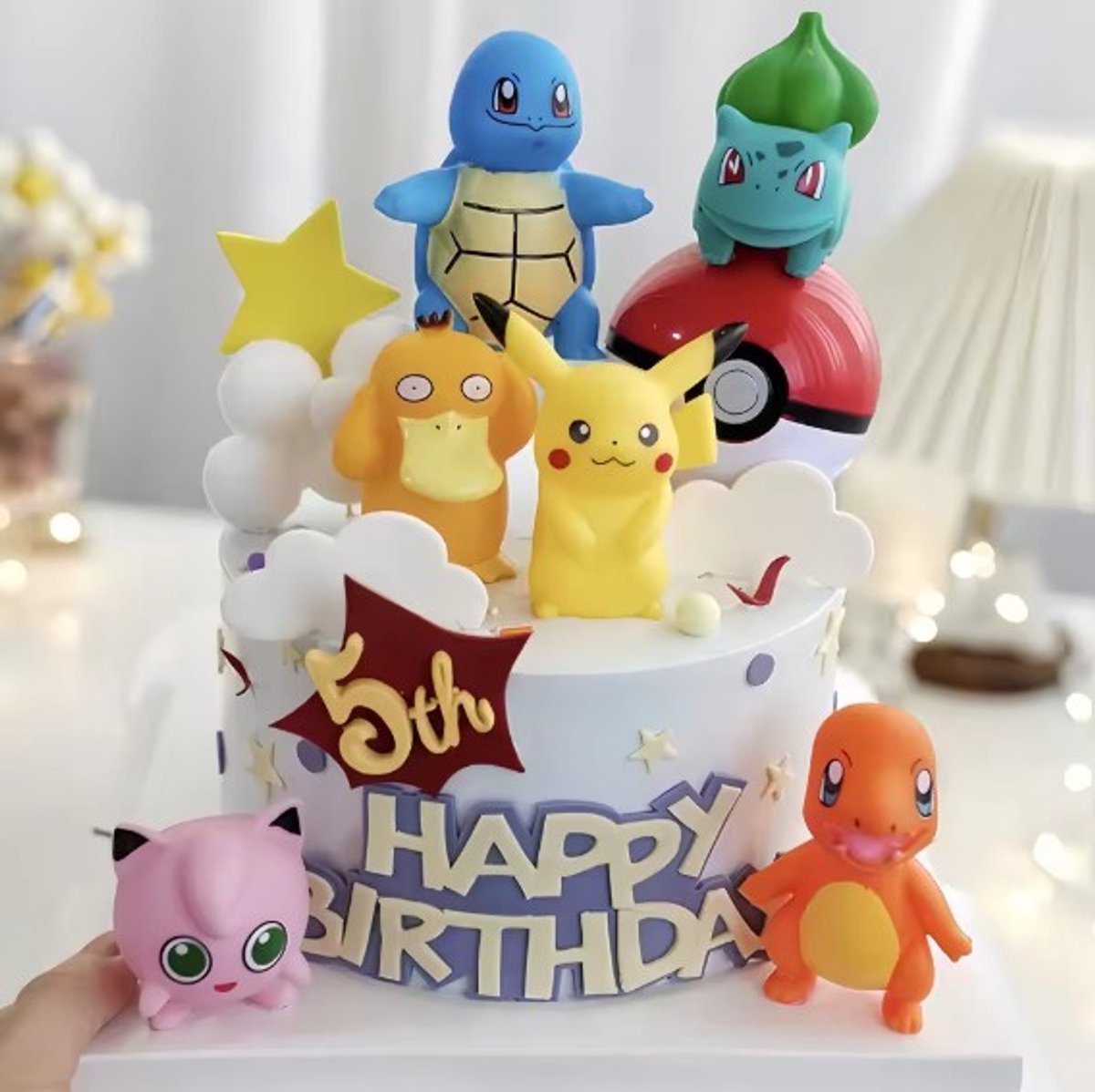 Verjaardagstaart decoratie pokemon