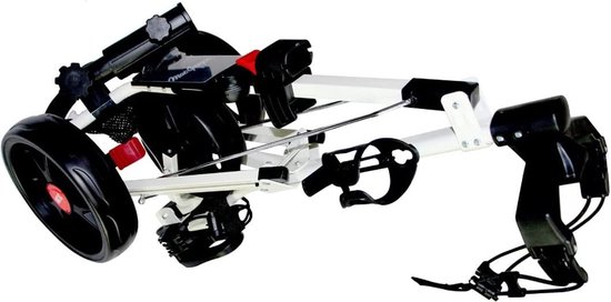 Golftrolley - Golfkar Push trolley - Golfen op de baan - Quickfold technologie - Eén maat - Wit — afbeelding 3