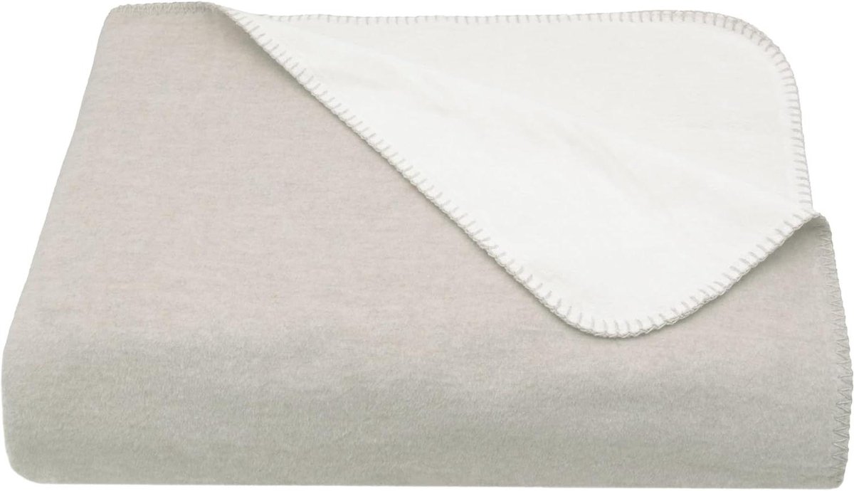 Knuffeldekens - Woondeken Sofa - Gezelligheid Thuis - Hotelkwaliteit Materiaal - 150 x 200 cm - Tweekleurig Beige