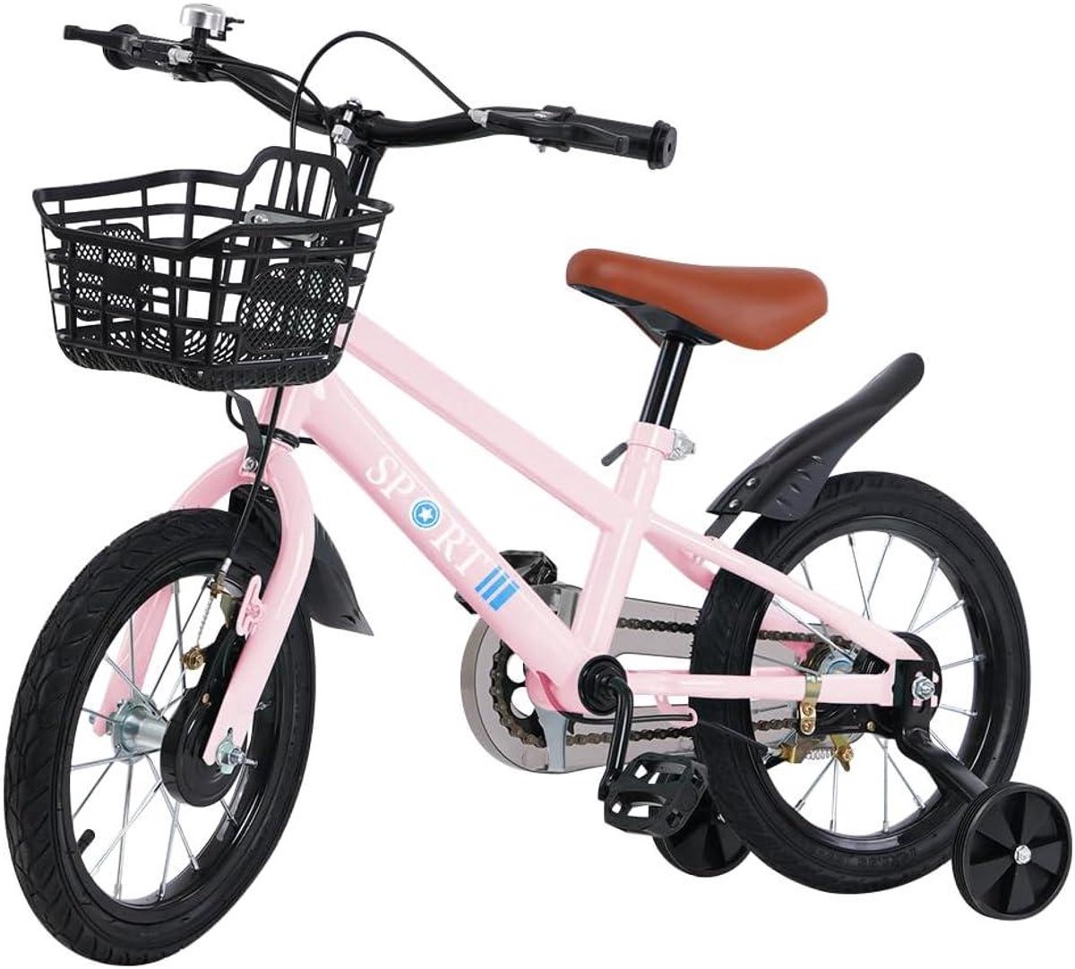 Kinderfiets sfiets sfiets Leren Fietsen Inclusief d Steunwielen 12-18 inch Roze