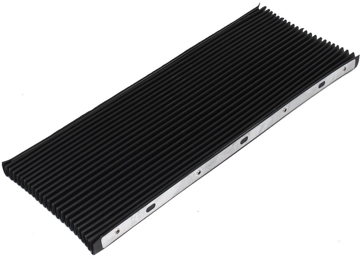 sourcingmap Rubber Machine Tool Opvouwbaar Accordion Cover Shield Guard 50cm x 40cm