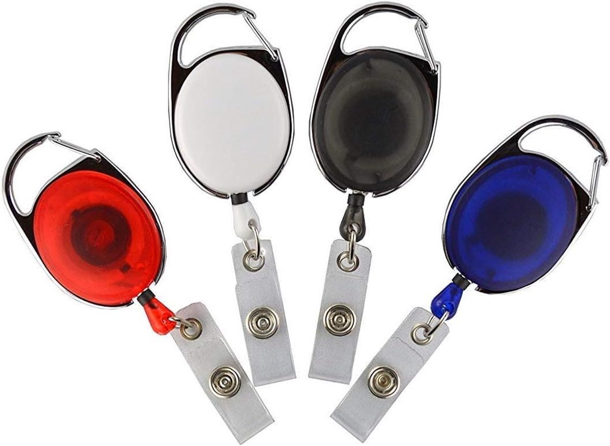 Skipashouders - Kaarthouders Jojo - Veilig Opbergen - Met Riemclip - 10 Stuks - Zwart Transparant