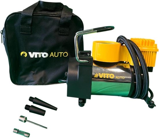 Mini Compressor - Luchtpomp Elektrisch - Banden Oppompen - Krachtig en Compact - 150 PSI - Zwart — afbeelding 2