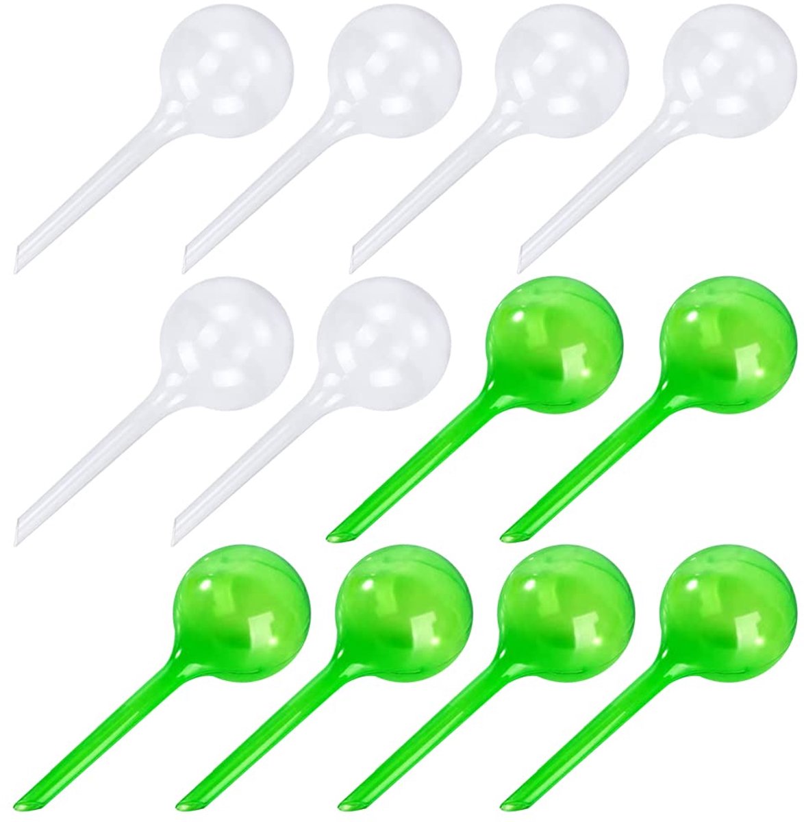 12 stuks zelfbewaterende bloembollen, 13 x 5 cm, waterdispenser voor planten, waterdispenser, planten op vakantie, voor potplanten, kamerplanten, hangende planten, tuinen in de open lucht, 12