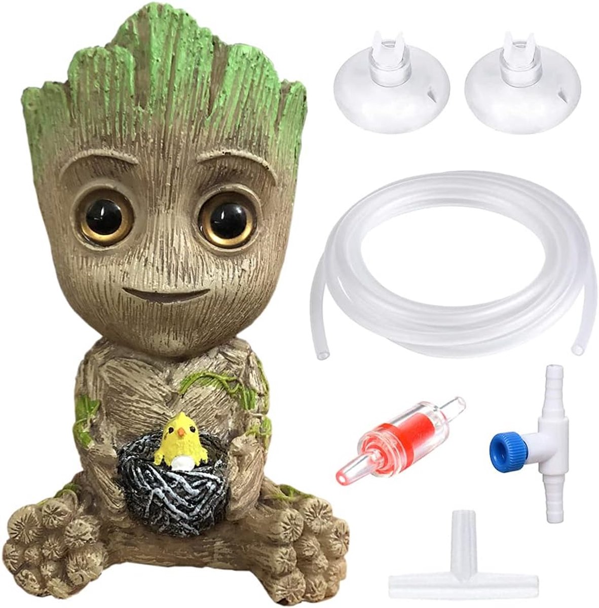 aquarium starterset - Luchtbubbels Decoratie voor Aquarium - Hars - Verhoogt Zuurstof - Eenvoudig te Onderhouden - Voor Aquariums