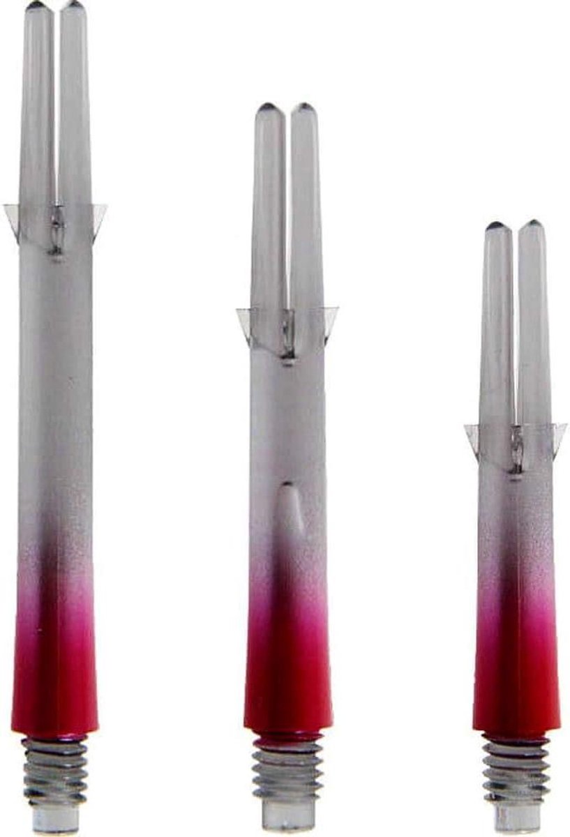 Dartshafts - Dart Accessoires - Darten - Tweekleurig Design - 26 centimeter - Zwart Rood