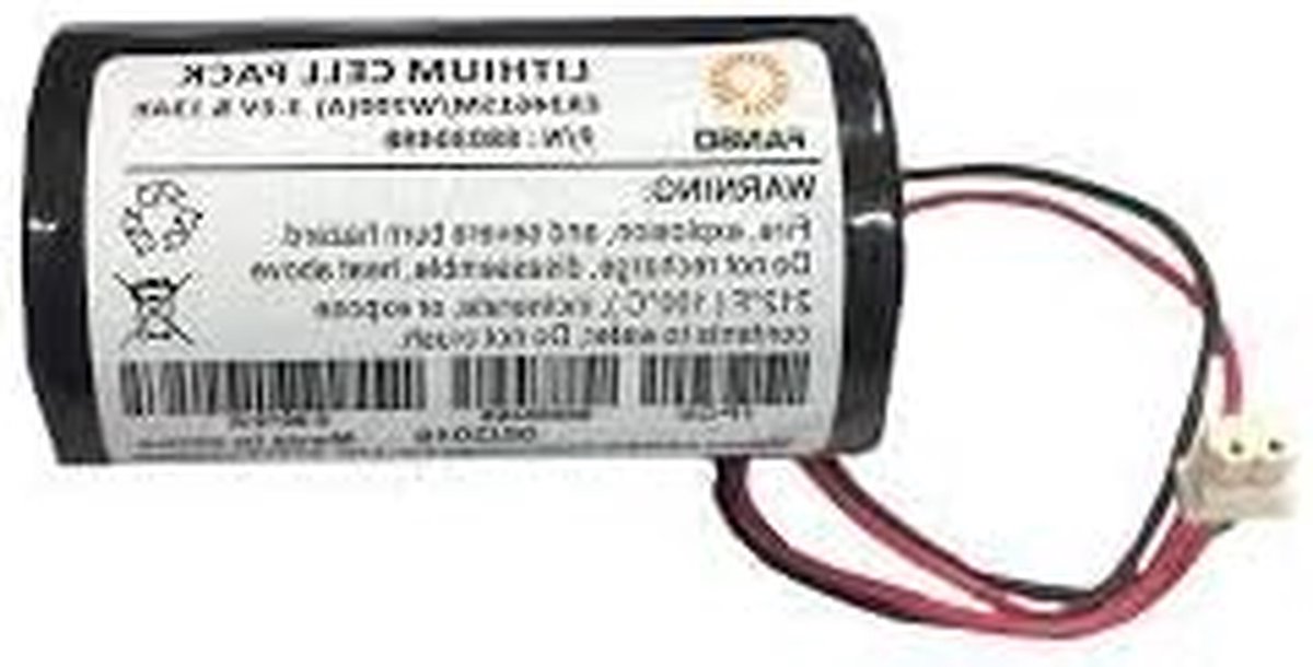 Vervangende Lithium Accu - Reservebatterij Sirene - Beveiligingssysteem Onderhoud - Lange Levensduur - 3 Volt - Niet Van Toepassing