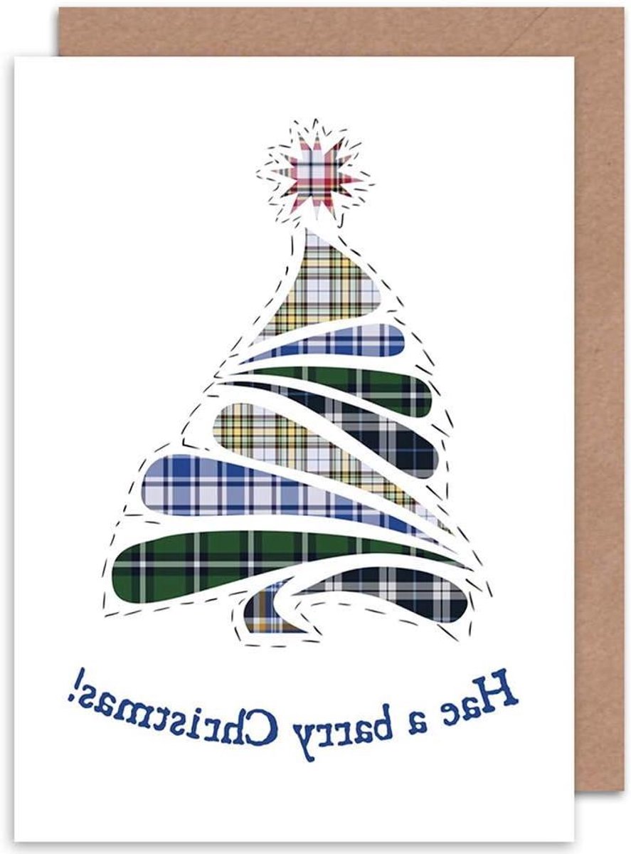 Wenskaart Kerst - Kerstkaart Kerstgroet - Kaarten Versturen - Zelf Ontworpen Kaart - 175 x 125 cm - Blauw
