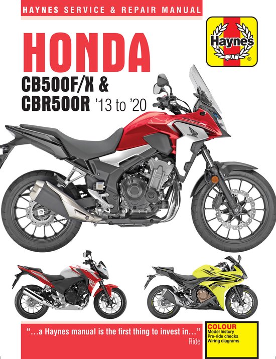 Honda CB500F/X & CBR500R update (13 -20) - cover