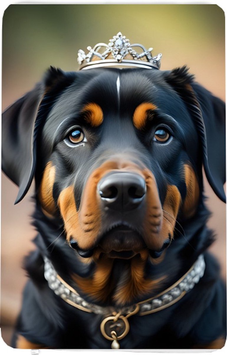 Fleecedeken Mw Rottweiler, FD2023908, 96x146cm, Polyester Sherpa
