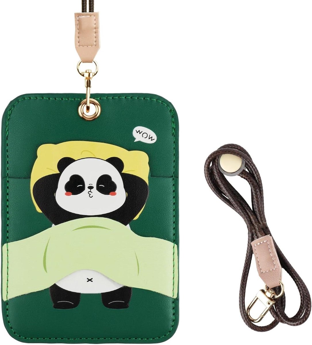 ID-kaarthouder - Pasjeshouder Beschermhoes - Kaarten Organiseren - Met AirTag Compatibel - 13.6 x 9.2 cm - Panda