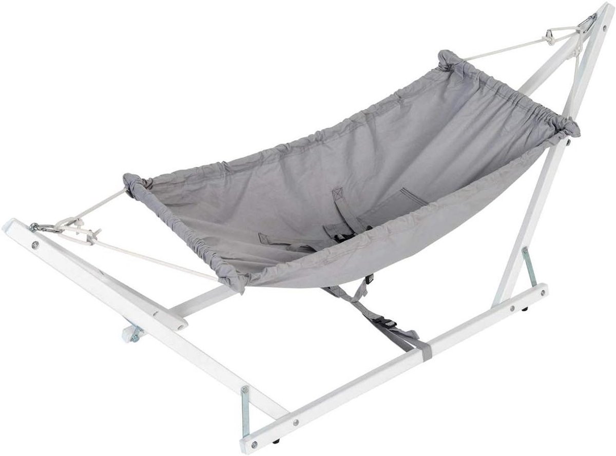 Babyhangmat - Babywieg Babybedje - Ontspannen baby - Optimale rugondersteuning - 88 x 14 x 2.5 cm - Beige